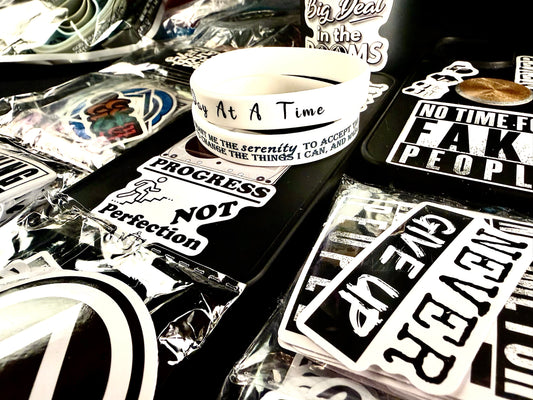 White Out One Day @ & Serenity Band W/Recovery Stickersππ»ππ
