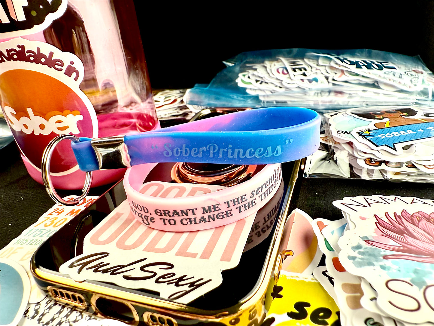 Pink Twist of Serenity Band & Keychain🙏🏻👸📘