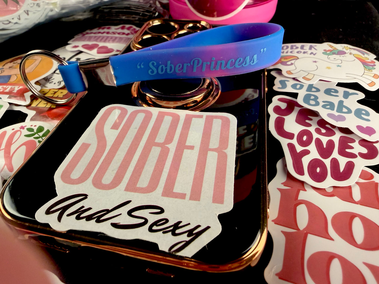 Sober Princess/Women Do Recover Keychain🙏🏻👸📘