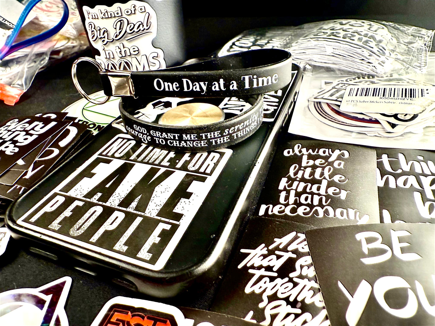 Blacked Out Serenity Band & Keychain W/Recovery Sticker๐๐ป๐๐