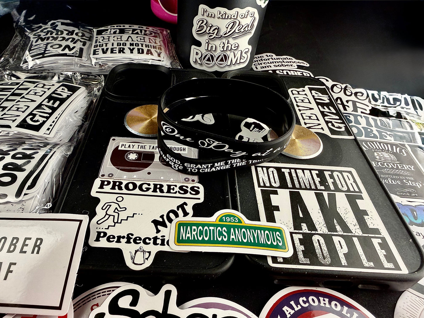 Cursive Blacked Out One Day & Serenity Bands๐๐ป๐๐ "ENTER" Paired Bands!