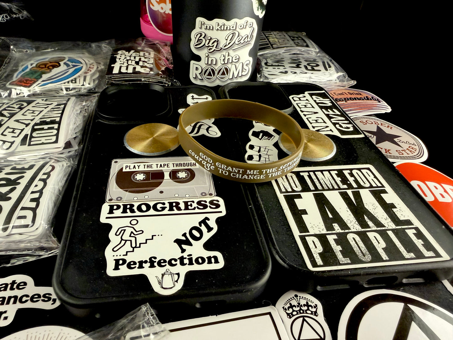 Down Recovery Brown Serenity Band🙏🏻👑📘