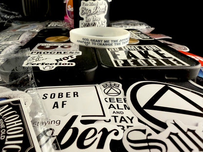 Pure Thoughts Serenity Band W/Recovery & Insperational Stick-on🙏🏻👑📘