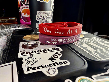 Struggle Red/Burg One Day Serenity Bands🙏🏻👑📘