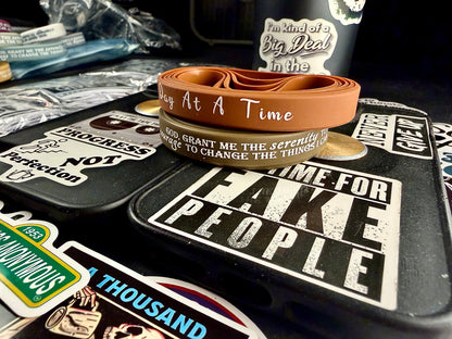 Down Brown One Day Serenity Bands🙏🏻👑📘