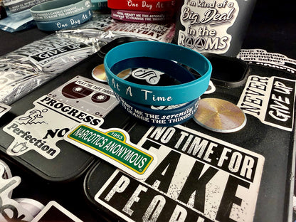 Soul Tie Teal Dk Blu One Day & Serenity Bands🙏🏻👑📘