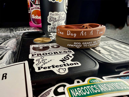 Down Brown One Day Serenity Bands🙏🏻👑📘