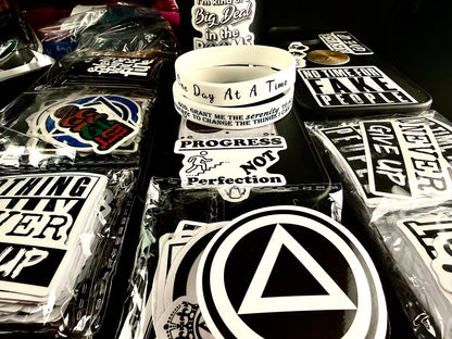 White Out One Day @ & Serenity Band W/Recovery Stickers🙏🏻👑📘