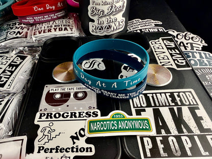 Soul Tie Teal Dk Blu One Day & Serenity Bands🙏🏻👑📘