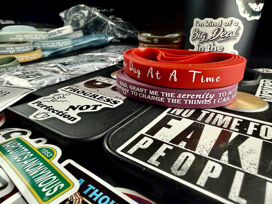 Struggle Red/Burg One Day Serenity Bands🙏🏻👑📘