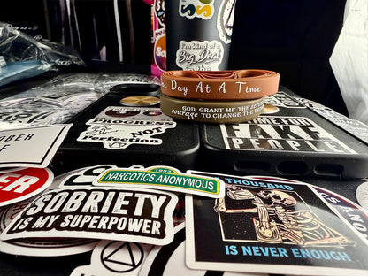 Down Brown One Day Serenity Bands🙏🏻👑📘