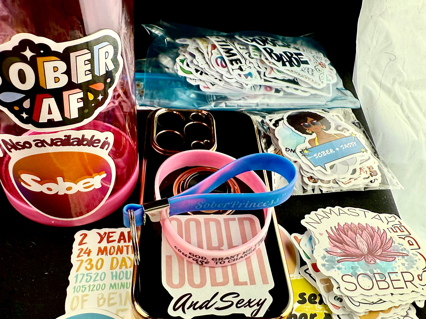 Pink Twist of Serenity Band & Keychain🙏🏻👸📘