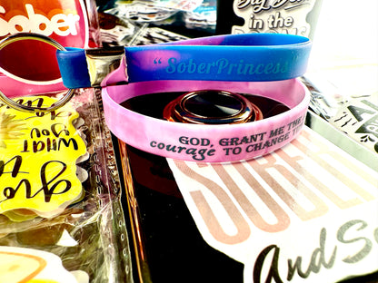 Her “Twisted Pinked” Out Serenity & Keychain W/Recovery Stickers🙏🏻👸📘