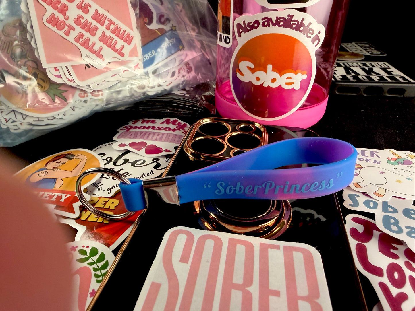 Sober Princess/Women Do Recover Keychain🙏🏻👸📘