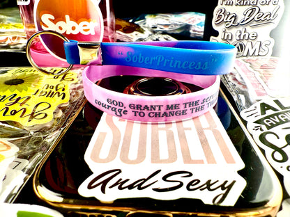 Her “Twisted Pinked” Out Serenity & Keychain W/Recovery Stickers🙏🏻👸📘