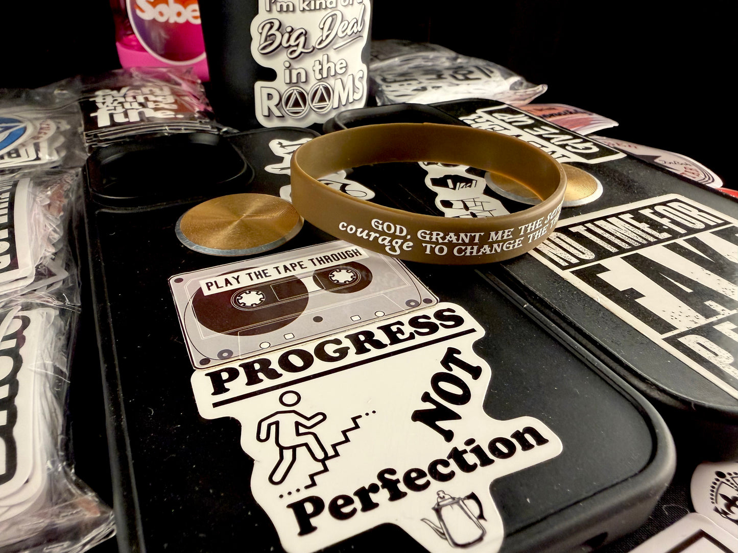 Down Recovery Brown Serenity Band🙏🏻👑📘