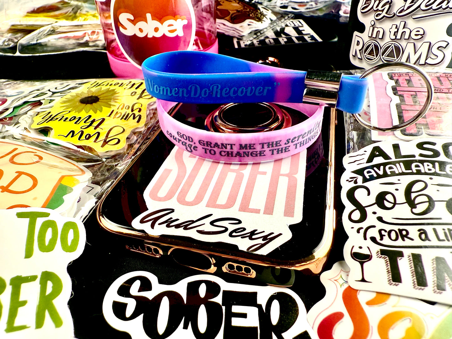 Her “Twisted Pinked” Out Serenity & Keychain W/Recovery Stickers🙏🏻👸📘